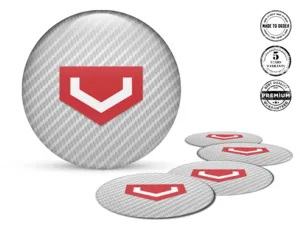 Vossen Adesivi Cerchio Logo Design Silicone Custom